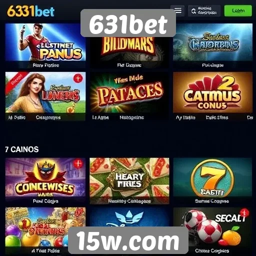 Análise das categorias de jogos disponíveis no 631bet